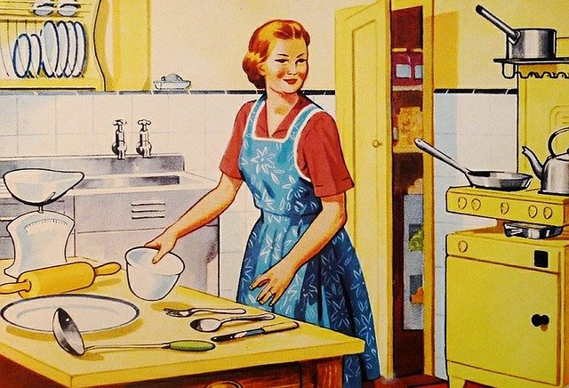 Hausfrau in den 50ern